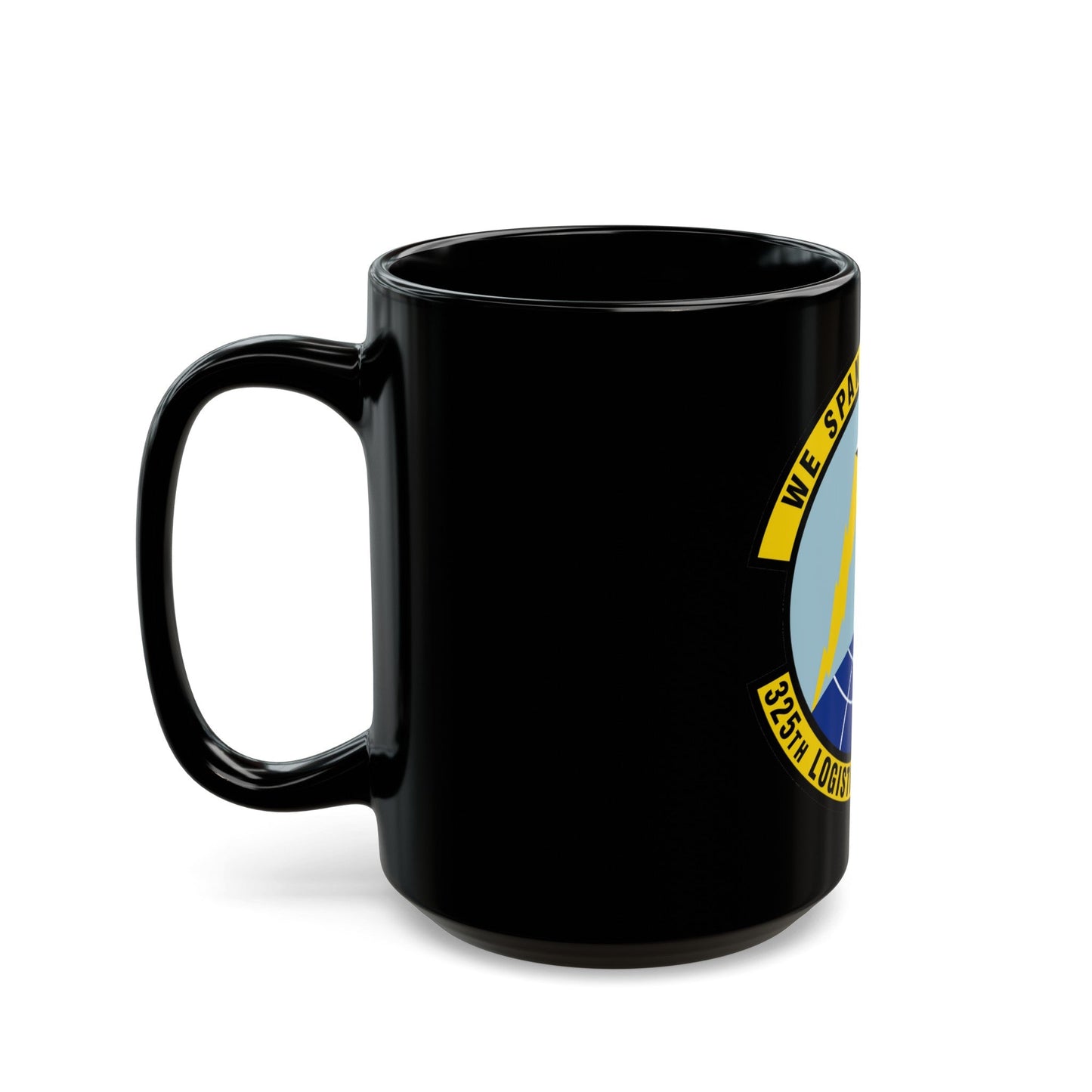 325 Logistics Readiness Squadron ACC (U.S. Air Force) Black Coffee Mug-The Sticker Space