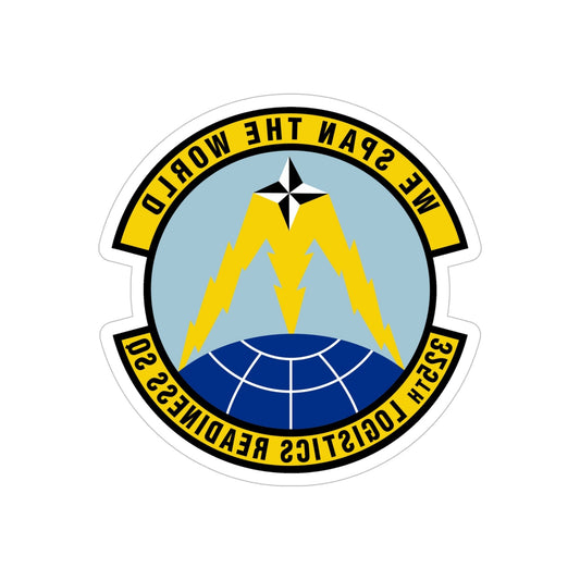 325 Logistics Readiness Squadron ACC (U.S. Air Force) REVERSE PRINT Transparent STICKER-6 Inch-The Sticker Space