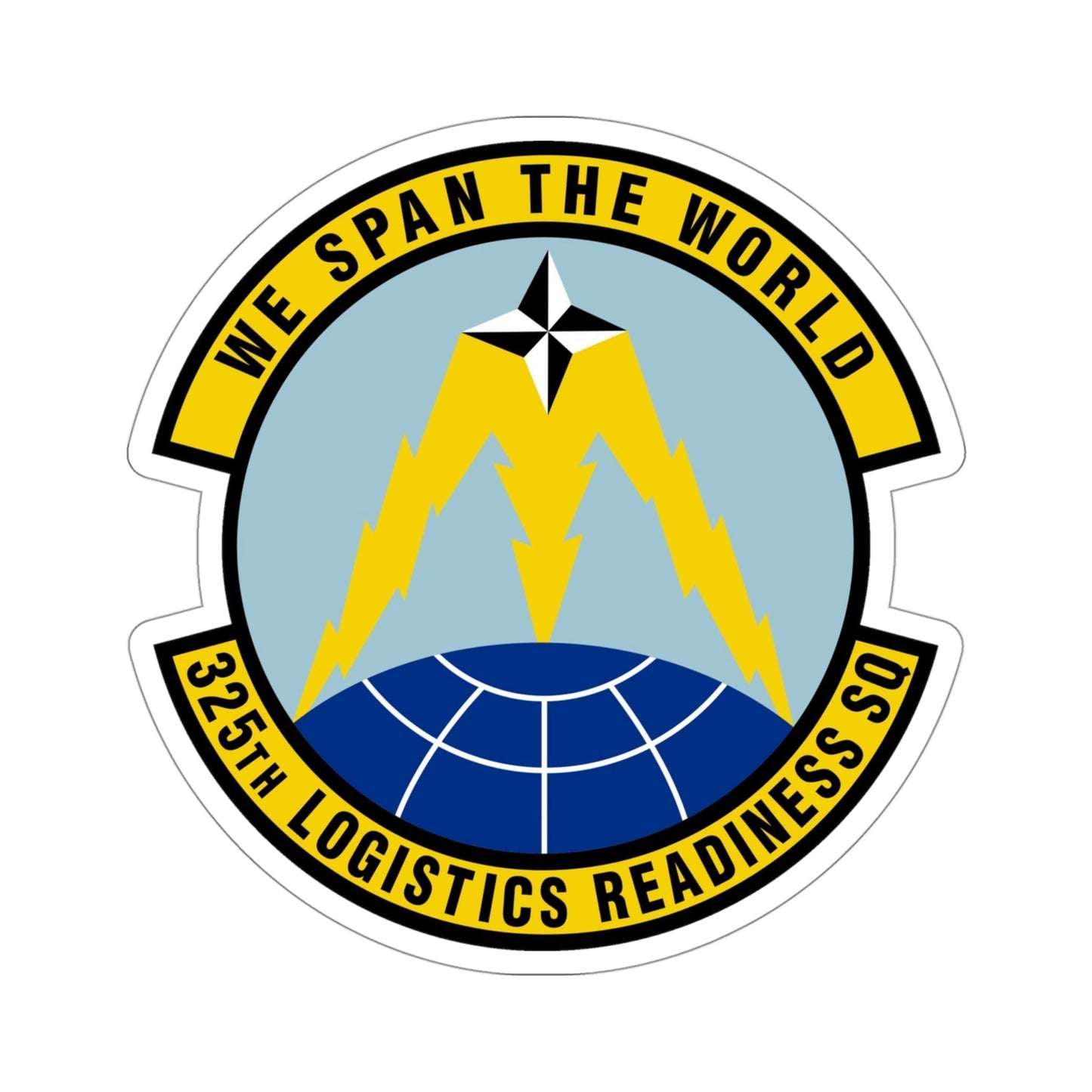 325 Logistics Readiness Squadron ACC (U.S. Air Force) STICKER Vinyl Die-Cut Decal-4 Inch-The Sticker Space