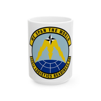 325 Logistics Readiness Squadron ACC (U.S. Air Force) White Coffee Mug-15oz-The Sticker Space