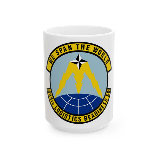 325 Logistics Readiness Squadron ACC (U.S. Air Force) White Coffee Mug-15oz-The Sticker Space