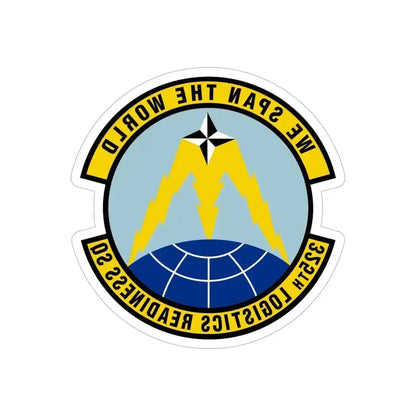 325 Logistics Readiness Squadron ACC (U.S. Air Force) REVERSE PRINT Transparent Die-Cut STICKER 6 Inch Die-Cut Transparent - The Sticker Space