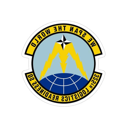 325 Logistics Readiness Squadron ACC (U.S. Air Force) REVERSE PRINT Transparent Die-Cut STICKER - The Sticker Space