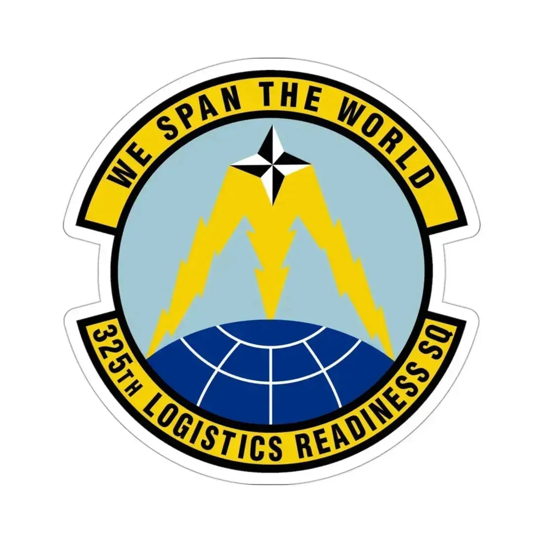 325 Logistics Readiness Squadron ACC (U.S. Air Force) STICKER Vinyl Die-Cut Decal 3 Inch - The Sticker Space