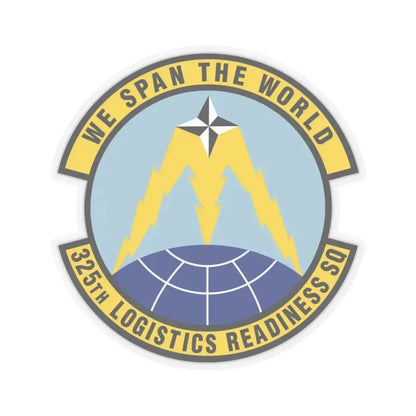 325 Logistics Readiness Squadron ACC (U.S. Air Force) STICKER Vinyl Kiss-Cut Decal 3 Inch Transparent - The Sticker Space