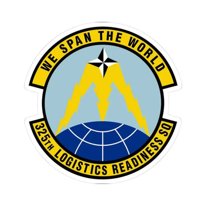 325 Logistics Readiness Squadron ACC (U.S. Air Force) STICKER Vinyl Kiss-Cut Decal 3 Inch White - The Sticker Space
