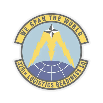 325 Logistics Readiness Squadron ACC (U.S. Air Force) STICKER Vinyl Kiss-Cut Decal 4 Inch Transparent - The Sticker Space