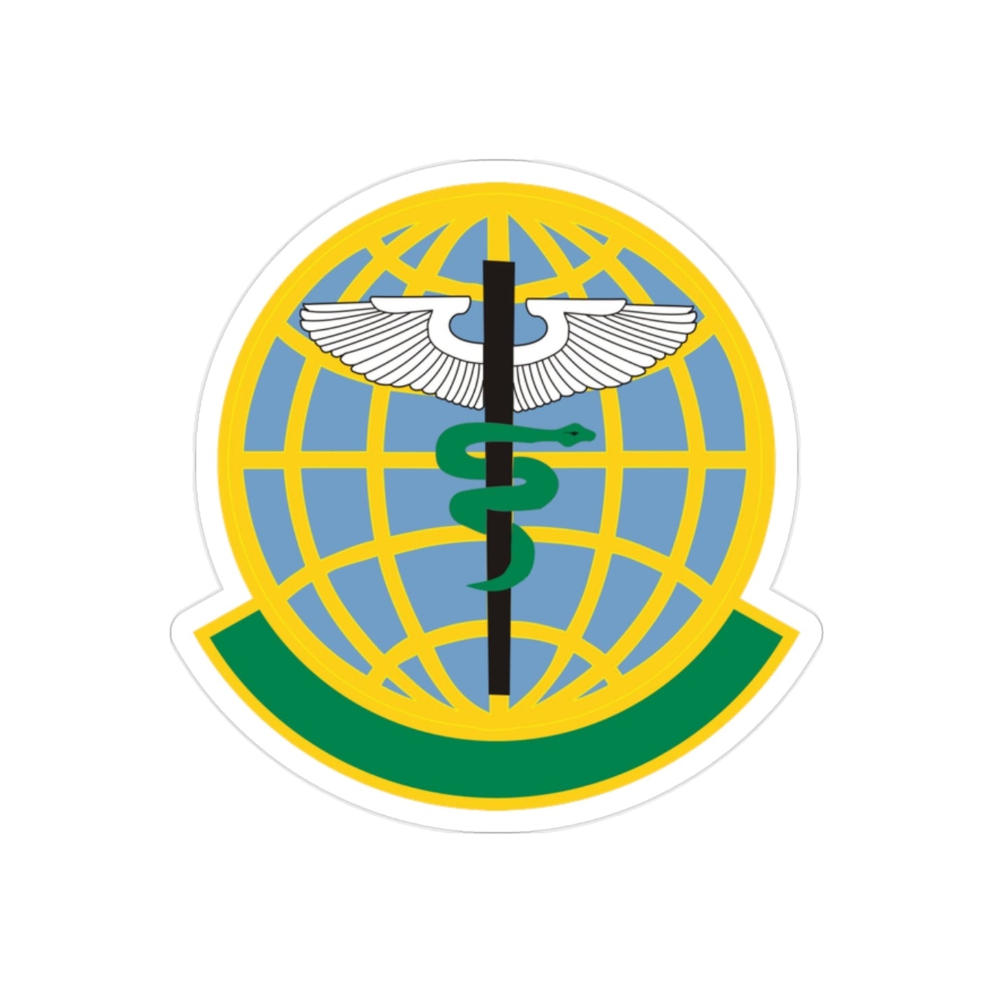 325 Medical Operations Squadron ACC (U.S. Air Force) REVERSE PRINT Transparent STICKER-2 Inch-The Sticker Space