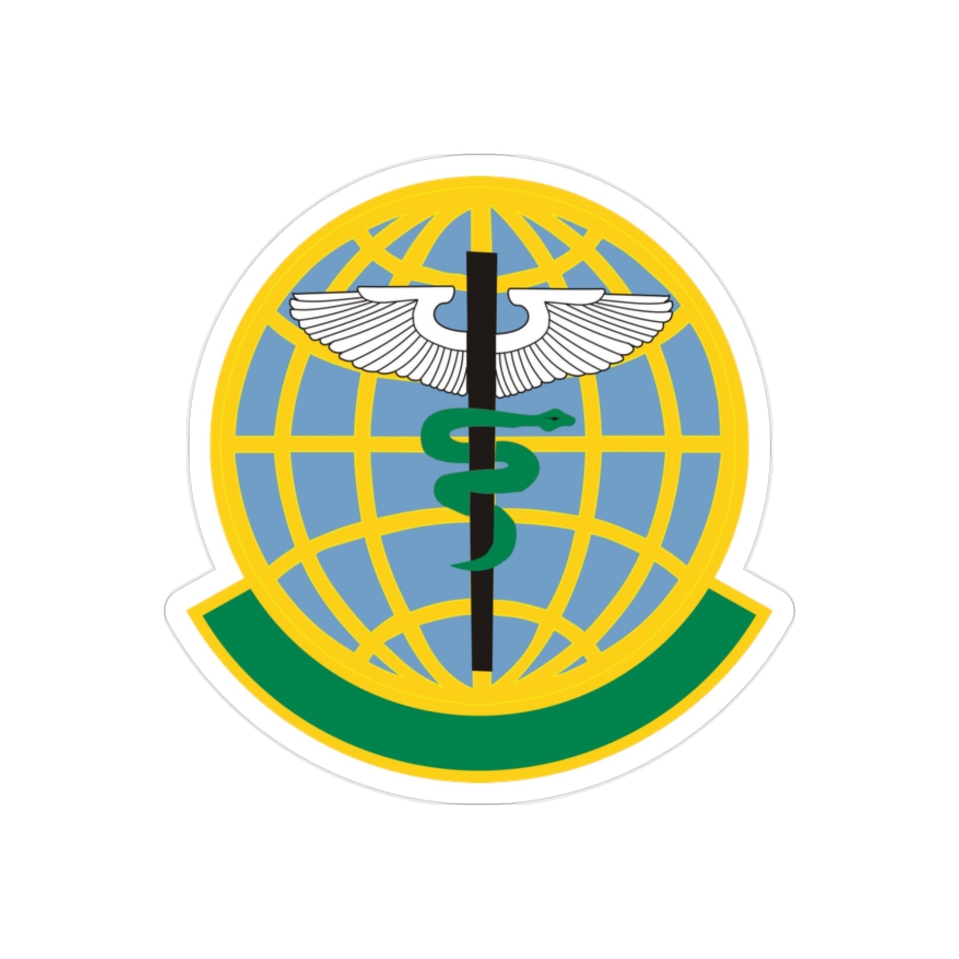 325 Medical Operations Squadron ACC (U.S. Air Force) REVERSE PRINT Transparent STICKER-2 Inch-The Sticker Space