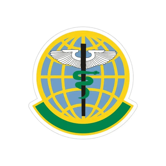 325 Medical Operations Squadron ACC (U.S. Air Force) REVERSE PRINT Transparent Die-Cut STICKER 6 Inch Die-Cut Transparent - The Sticker Space