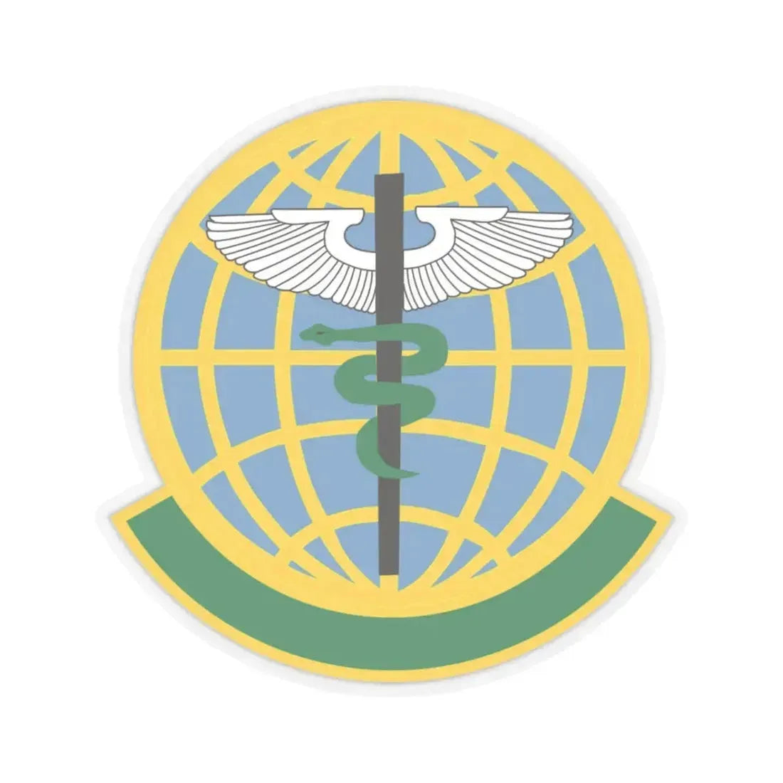 325 Medical Operations Squadron ACC (U.S. Air Force) STICKER Vinyl Kiss-Cut Decal 3 Inch Transparent - The Sticker Space