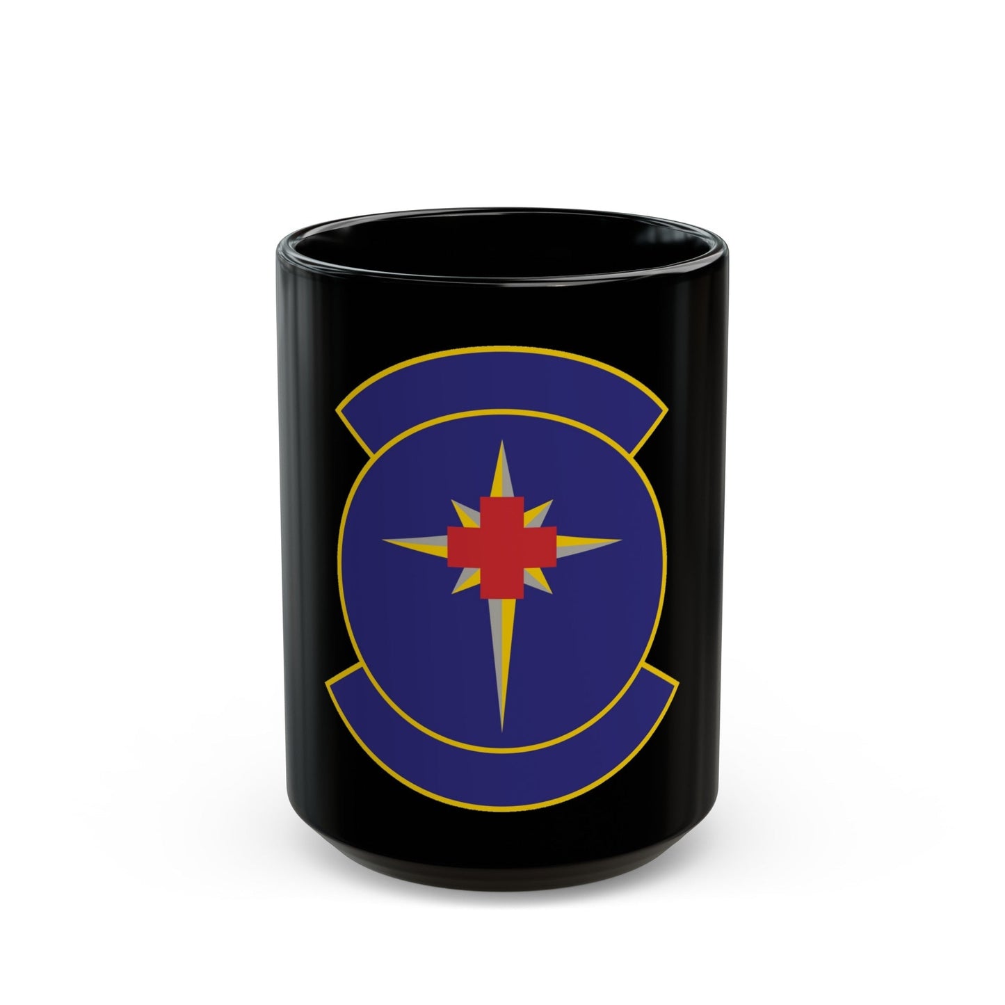 325 Medical Support Squadron ACC (U.S. Air Force) Black Coffee Mug-15oz-The Sticker Space