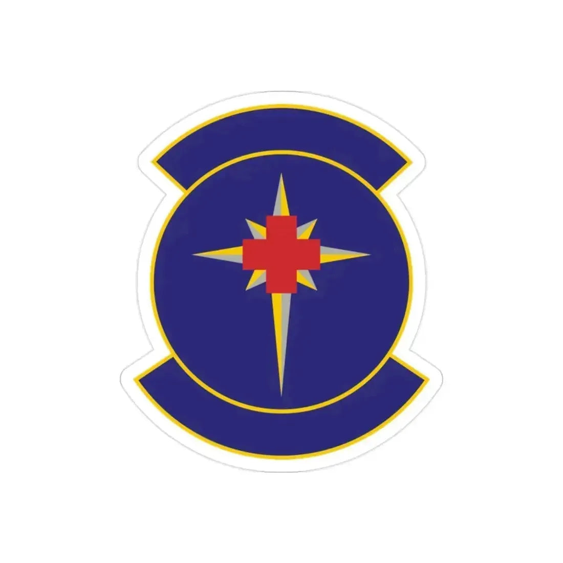 325 Medical Support Squadron ACC (U.S. Air Force) REVERSE PRINT Transparent Die-Cut STICKER 2 Inch Die-Cut Transparent - The Sticker Space
