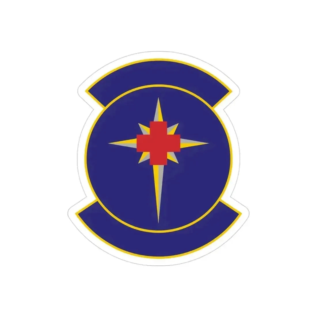 325 Medical Support Squadron ACC (U.S. Air Force) REVERSE PRINT Transparent Die-Cut STICKER 3 Inch Die-Cut Transparent - The Sticker Space