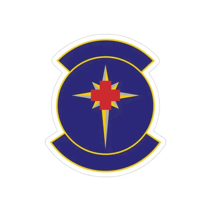 325 Medical Support Squadron ACC (U.S. Air Force) REVERSE PRINT Transparent Die-Cut STICKER 3 Inch Die-Cut Transparent - The Sticker Space