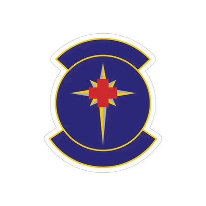 325 Medical Support Squadron ACC (U.S. Air Force) REVERSE PRINT Transparent Die-Cut STICKER 4 Inch Die-Cut Transparent - The Sticker Space