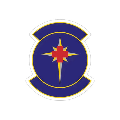 325 Medical Support Squadron ACC (U.S. Air Force) REVERSE PRINT Transparent Die-Cut STICKER 5 Inch Die-Cut Transparent - The Sticker Space