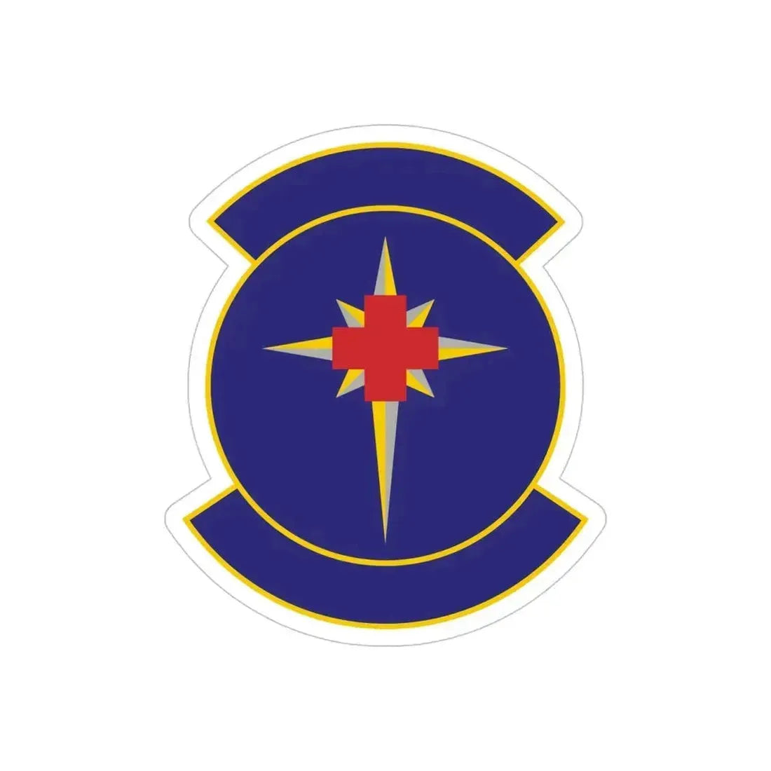 325 Medical Support Squadron ACC (U.S. Air Force) REVERSE PRINT Transparent Die-Cut STICKER 6 Inch Die-Cut Transparent - The Sticker Space