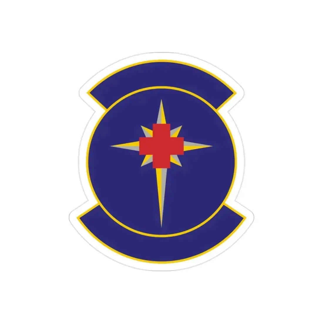 325 Medical Support Squadron ACC (U.S. Air Force) REVERSE PRINT Transparent Die-Cut STICKER - The Sticker Space