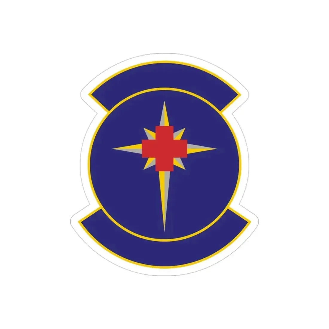325 Medical Support Squadron ACC (U.S. Air Force) REVERSE PRINT Transparent Die-Cut STICKER - The Sticker Space