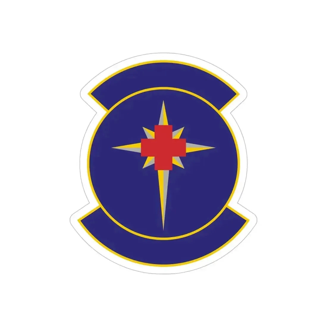 325 Medical Support Squadron ACC (U.S. Air Force) REVERSE PRINT Transparent Die-Cut STICKER - The Sticker Space