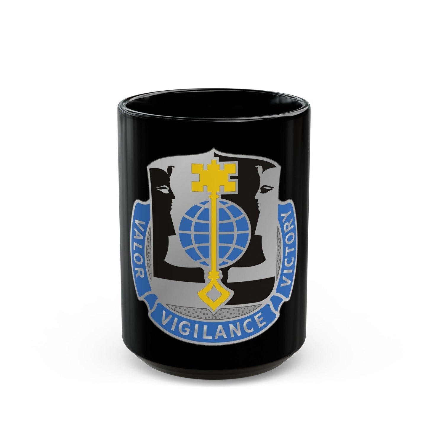 325 Military Intelligence Battalion (U.S. Army) Black Coffee Mug-15oz-The Sticker Space