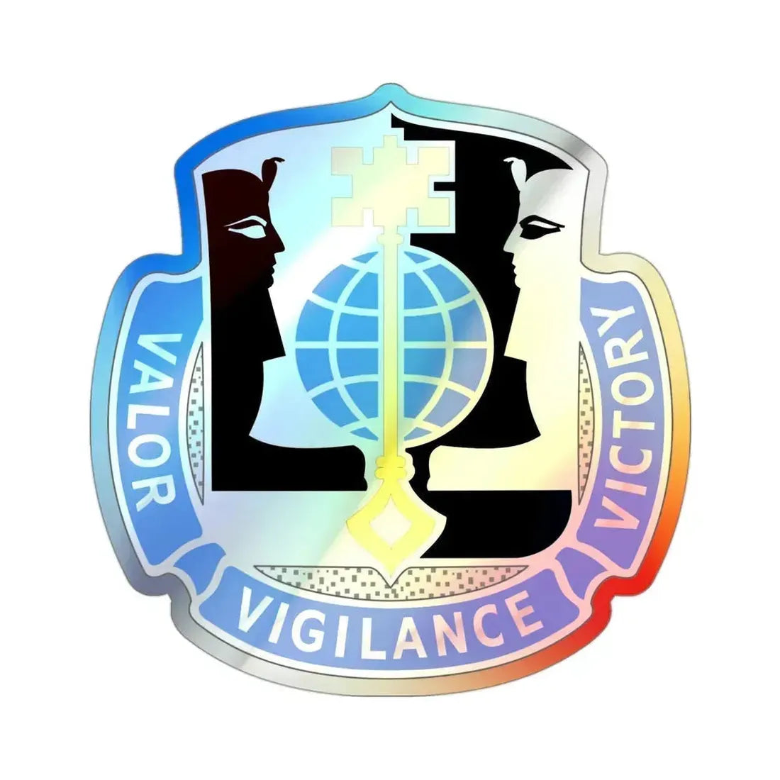 325 Military Intelligence Battalion (U.S. Army) Holographic STICKER Die-Cut Vinyl Decal 3 Inch Holographic - The Sticker Space