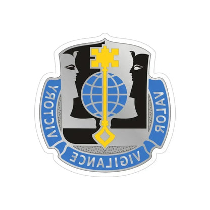 325 Military Intelligence Battalion (U.S. Army) REVERSE PRINT Transparent Die-Cut STICKER 5 Inch Die-Cut Transparent - The Sticker Space