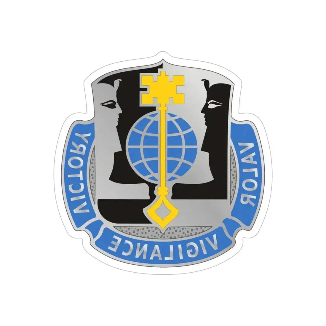 325 Military Intelligence Battalion (U.S. Army) REVERSE PRINT Transparent Die-Cut STICKER - The Sticker Space
