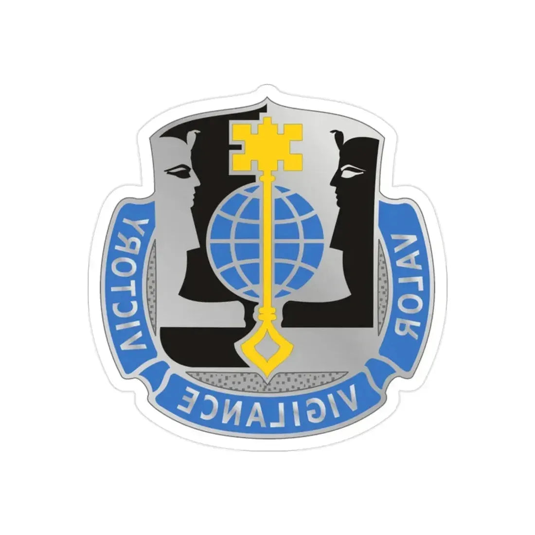 325 Military Intelligence Battalion (U.S. Army) REVERSE PRINT Transparent Die-Cut STICKER - The Sticker Space