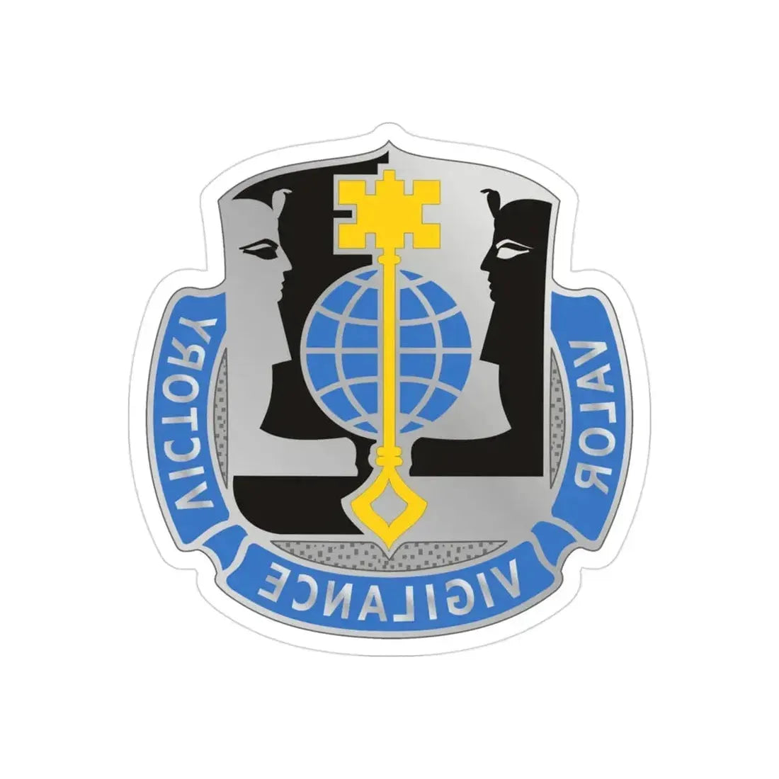 325 Military Intelligence Battalion (U.S. Army) REVERSE PRINT Transparent Die-Cut STICKER - The Sticker Space