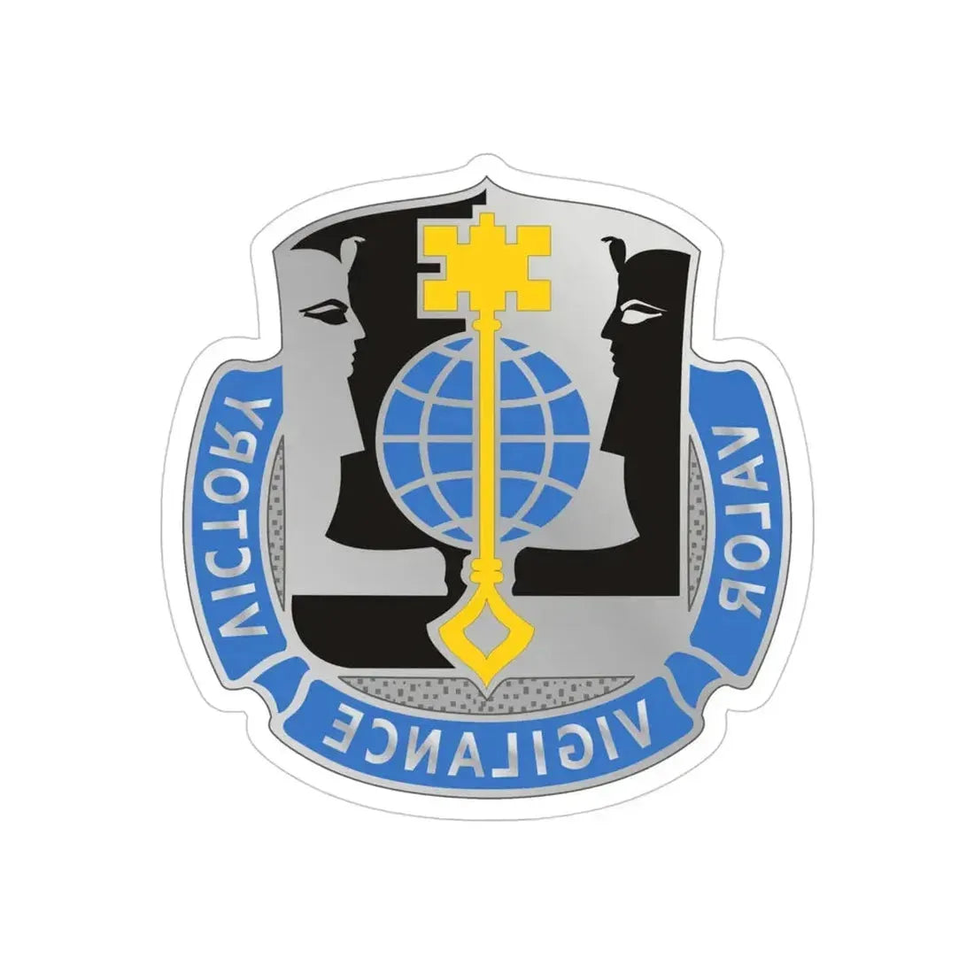 325 Military Intelligence Battalion (U.S. Army) REVERSE PRINT Transparent Die-Cut STICKER - The Sticker Space