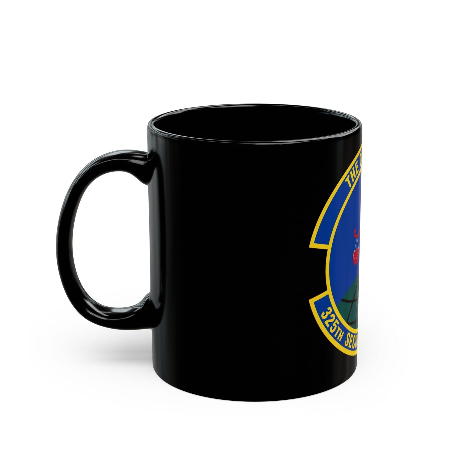 325 Security Forces Squadron ACC (U.S. Air Force) Black Coffee Mug-The Sticker Space