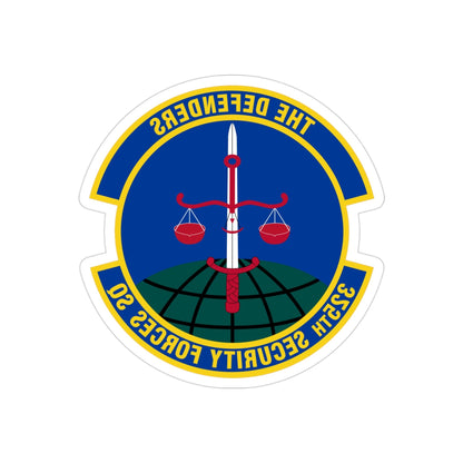 325 Security Forces Squadron ACC (U.S. Air Force) REVERSE PRINT Transparent STICKER-3 Inch-The Sticker Space