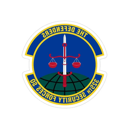 325 Security Forces Squadron ACC (U.S. Air Force) REVERSE PRINT Transparent Die-Cut STICKER - The Sticker Space