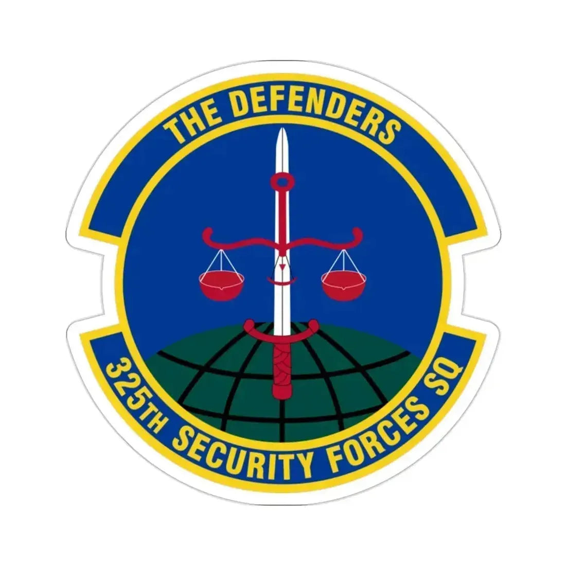 325 Security Forces Squadron ACC (U.S. Air Force) STICKER Vinyl Die-Cut Decal 2 Inch - The Sticker Space