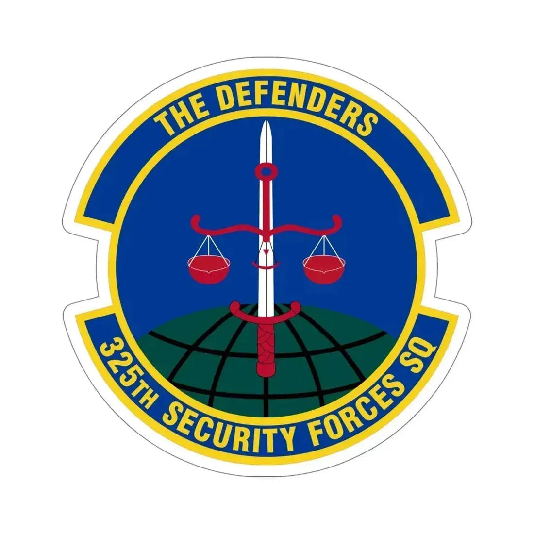 325 Security Forces Squadron ACC (U.S. Air Force) STICKER Vinyl Die-Cut Decal 5 Inch - The Sticker Space