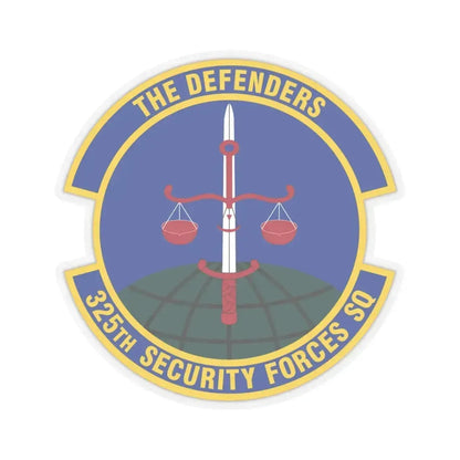 325 Security Forces Squadron ACC (U.S. Air Force) STICKER Vinyl Kiss-Cut Decal 4 Inch Transparent - The Sticker Space