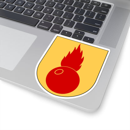 Artilleriregementet 91. artilleribataljonens stab vapen (Sweden) (Coat of Arms) STICKER Vinyl Kiss-Cut Decal
