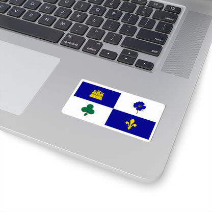 Flag of Longeron (France) STICKER Vinyl Kiss-Cut Decal