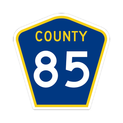 County 85 MN (Minnesota) (Road Sign) STICKER Vinyl Kiss-Cut Decal