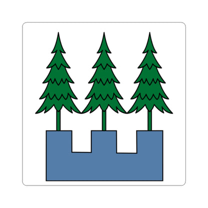 CHE Wald ZH 1910 Flag (Switzerland) STICKER Vinyl Kiss-Cut Decal