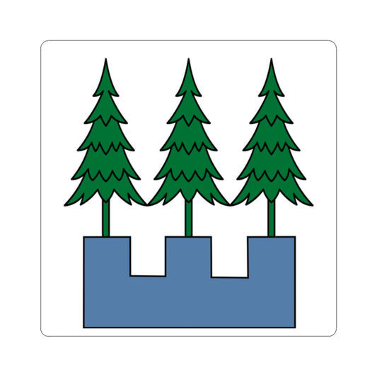 CHE Wald ZH 1910 Flag (Switzerland) STICKER Vinyl Kiss-Cut Decal