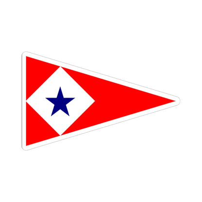 Burgee of Cercle de la Voile de Paris (France) STICKER Vinyl Kiss-Cut Decal