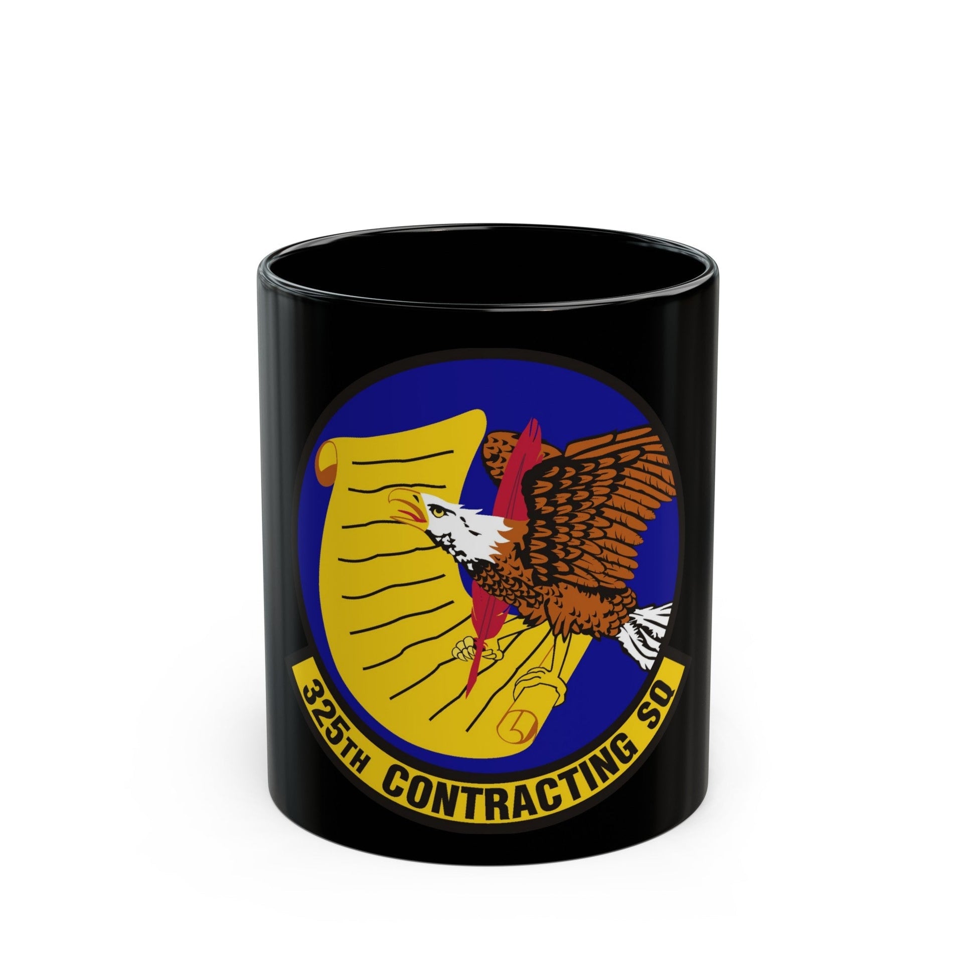 325th Contracting Squadron (U.S. Air Force) Black Coffee Mug-11oz-The Sticker Space