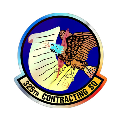 325th Contracting Squadron (U.S. Air Force) Holographic STICKER Die-Cut Vinyl Decal-2 Inch-The Sticker Space