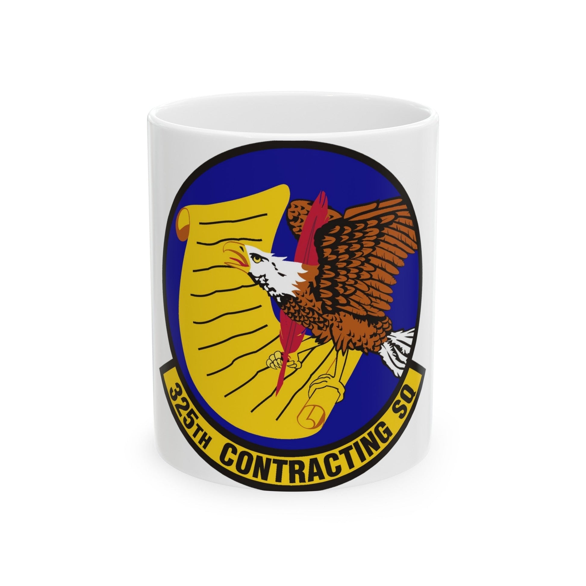 325th Contracting Squadron (U.S. Air Force) White Coffee Mug-11oz-The Sticker Space