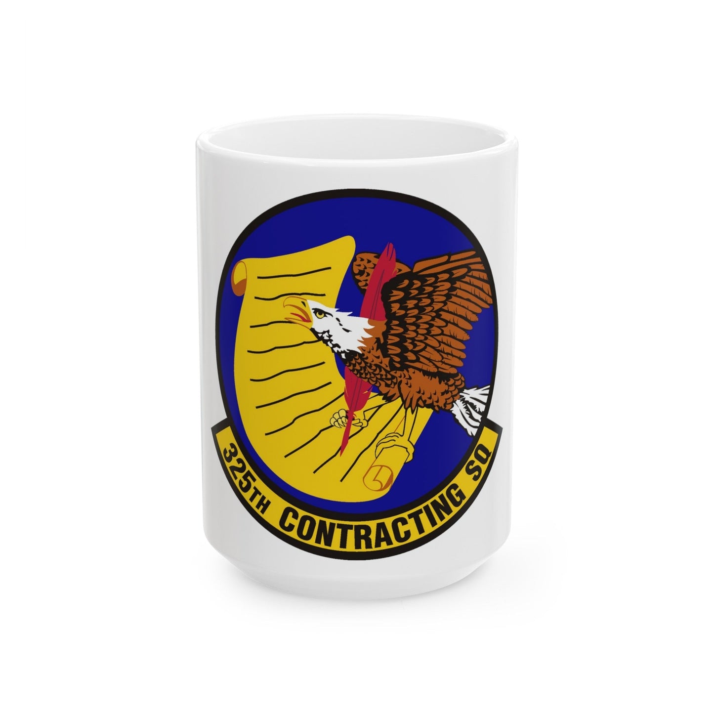 325th Contracting Squadron (U.S. Air Force) White Coffee Mug-15oz-The Sticker Space