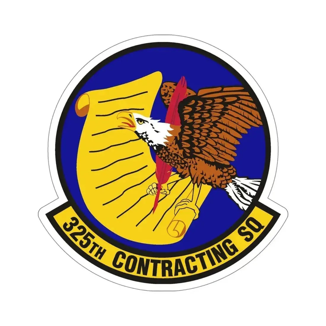 325th Contracting Squadron (U.S. Air Force) STICKER Vinyl Die-Cut Decal - The Sticker Space