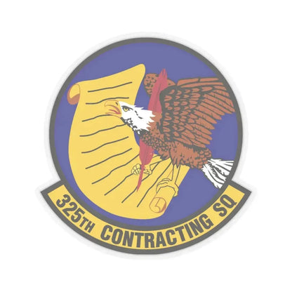 325th Contracting Squadron (U.S. Air Force) STICKER Vinyl Kiss-Cut Decal 3 Inch Transparent - The Sticker Space